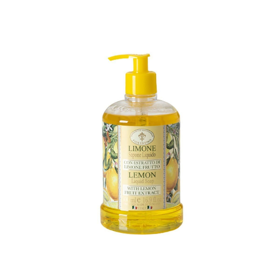 Saponificio Artigianale Fiorentino Lemon (Limone) Scented Liquid Hand Soap 16.9 Oz (500Ml)