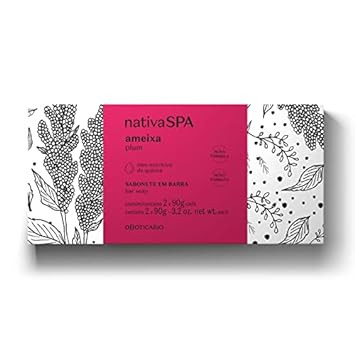 Boticario - Linha Nativa Spa (Ameixa) - Sabonete Em Barra Nutritivo (2 X 90 Gr) - (Nativa Spa (Plum) Collection - Bar Soap 2 X Net 3.2 Oz)