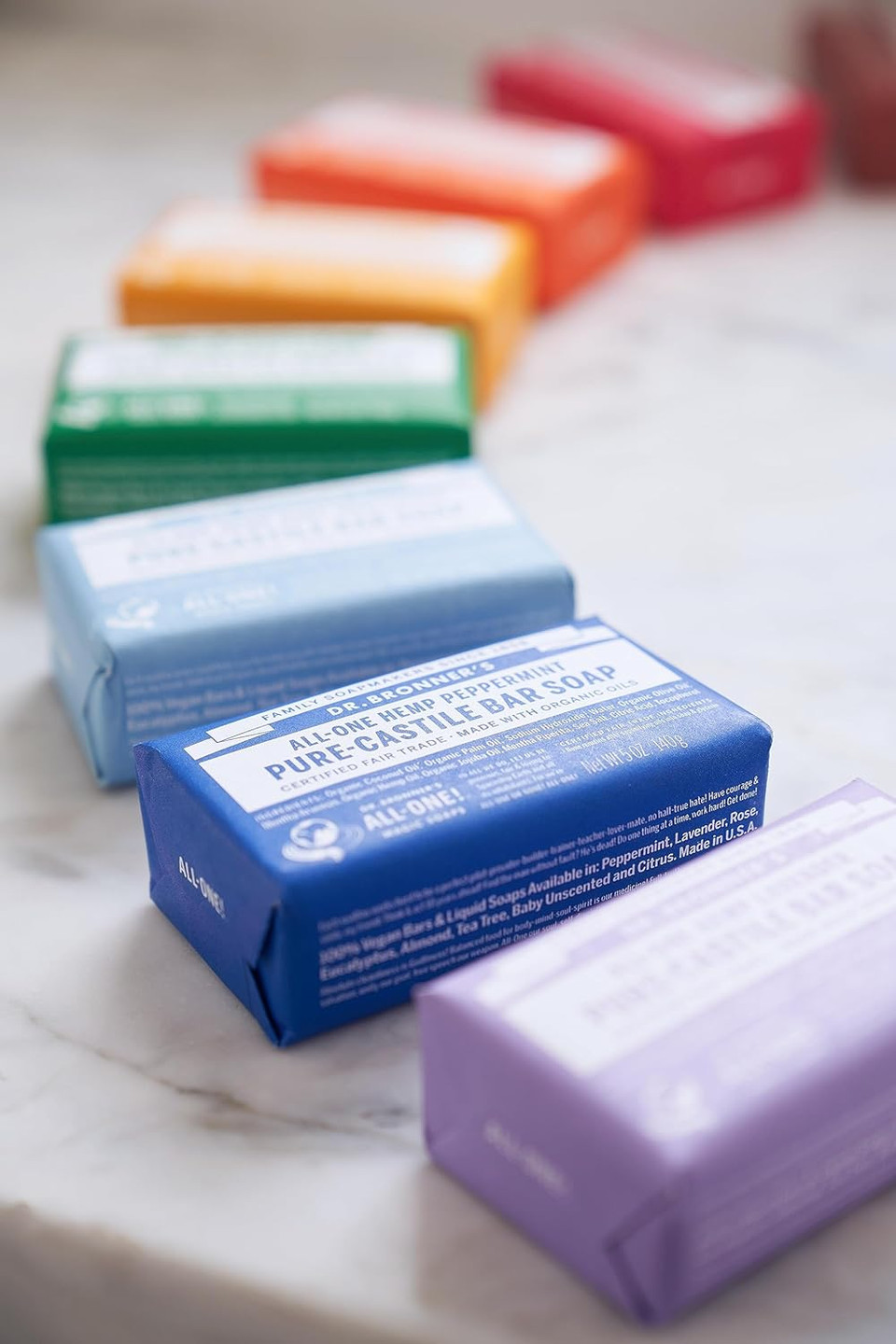 Dr. Bronnerã¢ÂS - Pure-Castile Bar Soap (Citrus, 5 Ounce) - Made With Organic Oils, For Face, Body And Hair, Gentle And Moisturizing, Biodegradable, Vegan, Cruelty-Free, Non-Gmo