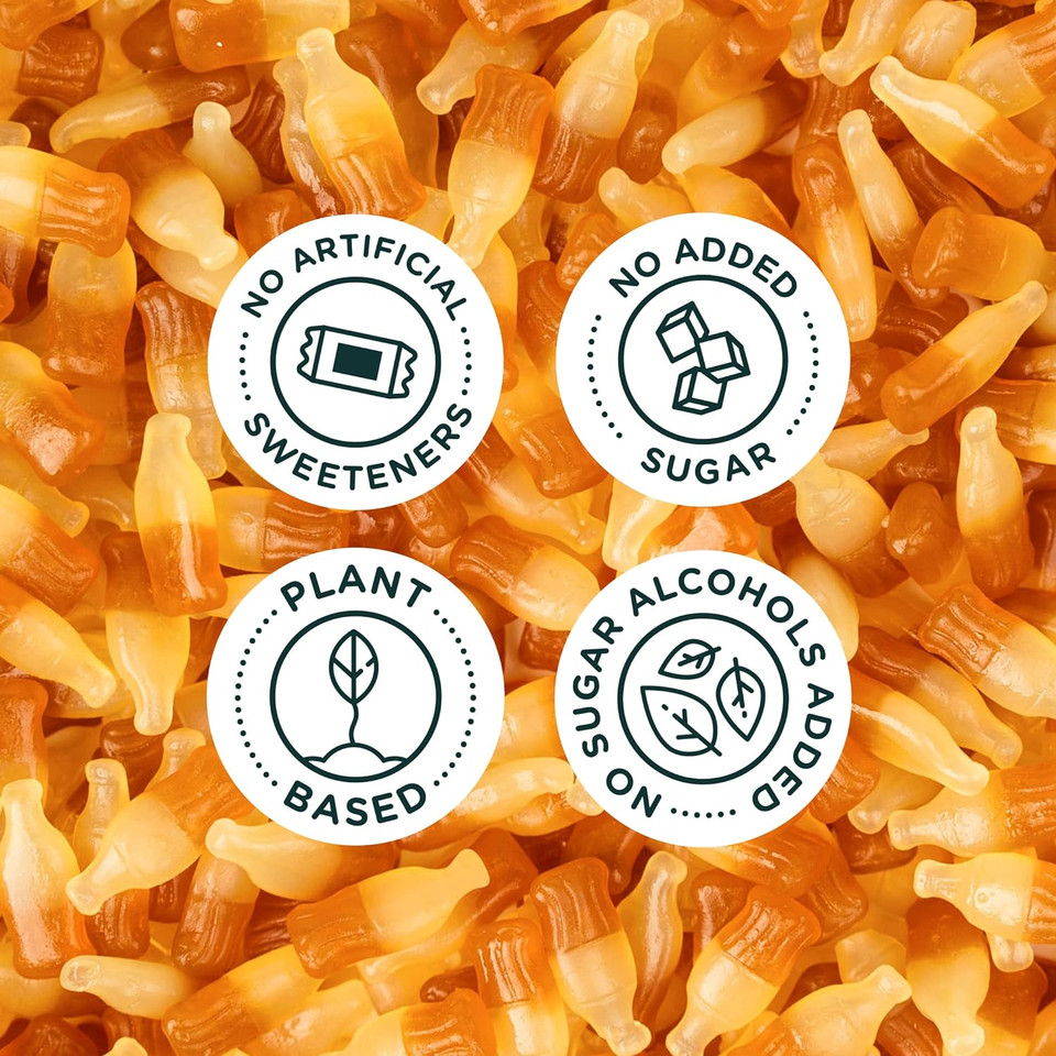 Smart Sweets Cola Gummies, 1.8Oz (Pack Of 12), Candy With Low Sugar (3G), Low Calorie (100), No Artificial Sweeteners, Vegan, Plant-Based, Gluten-Free, Healthy Snack For Kids & Adults1.8 Ounce (Pack Of 12)