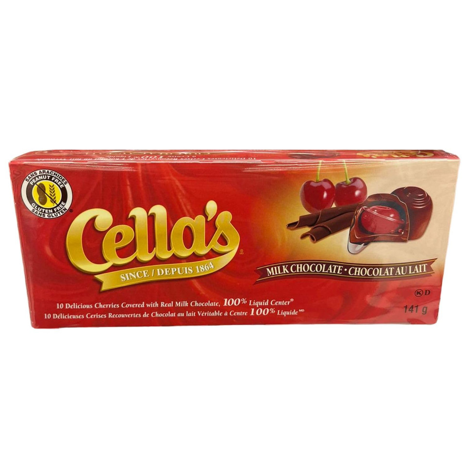 Tootsie Cella'S Milk Chocolate Covered Cherries - Peanut Free, Gluten Free, 10Ct, 141G/5Oz (Pack Of 6) Shipped From Canada