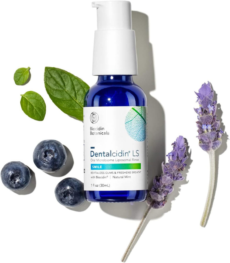 Dentalcidin Ls Liposomal Oral Care Solution By Biocidin - Oral Mouthwash To Help Fight Biofilms & Bad Breath - Fluoride-Free & Supports Gum Health - Mouth Wash For Kids & Adults (1Oz)