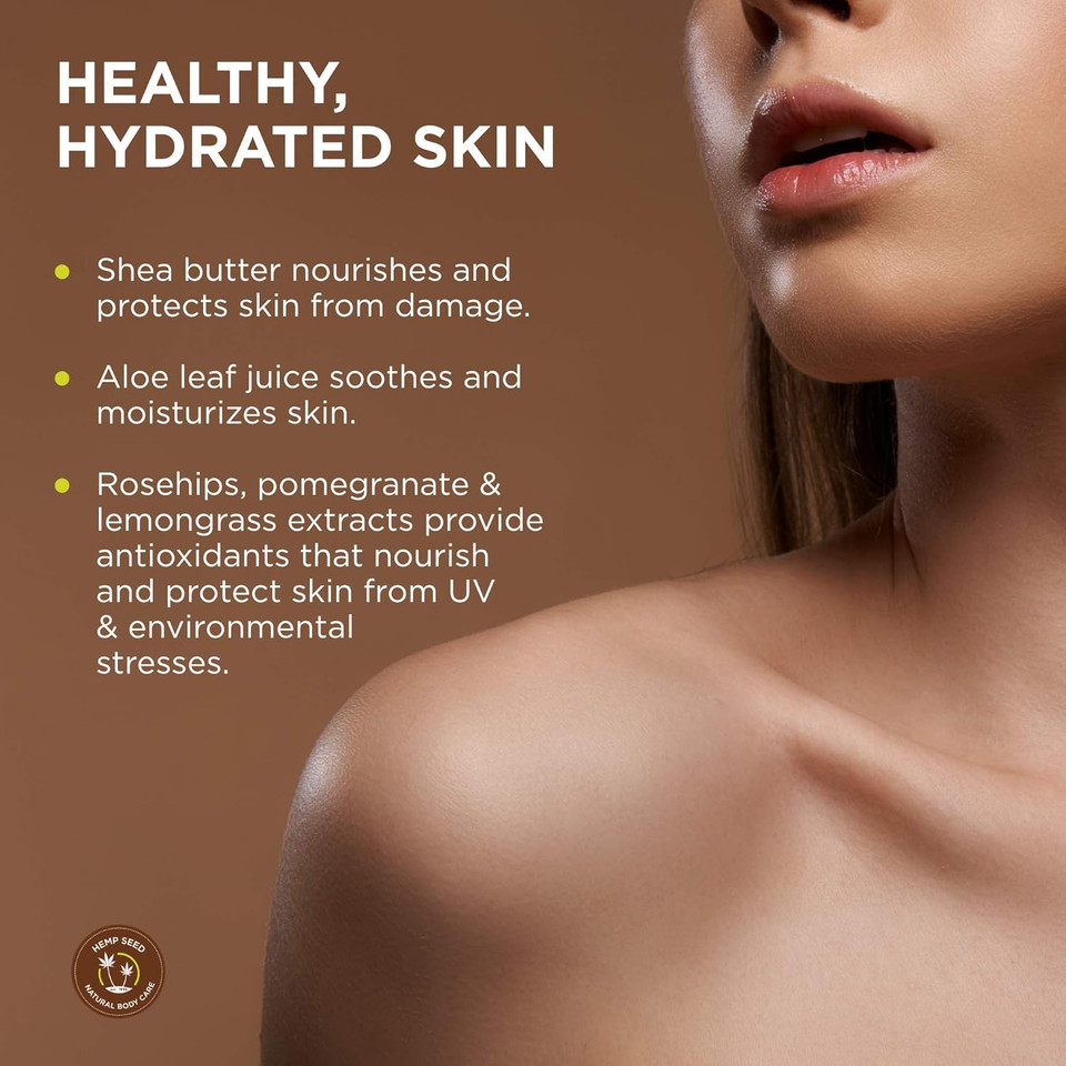 Hemp Seed Skin Butter - 8 Oz. - Total Body Moisturizer - Hemp Seed Oil, Jojoba Oil, Shea Butter - Vegan & Cruelty Free Hemp Seed Skin Butter - 8 Oz. - Total Body Moisturizer - Hemp Seed Oil, Jojoba Oil, Shea Butter - Vegan & Cruelty Free