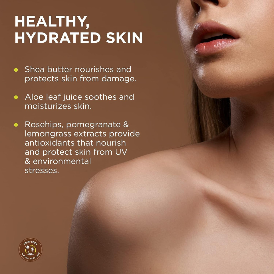 Hemp Seed Skin Butter - 8 Oz. - Total Body Moisturizer - Hemp Seed Oil, Jojoba Oil, Shea Butter - Vegan & Cruelty Free Hemp Seed Skin Butter - 8 Oz. - Total Body Moisturizer - Hemp Seed Oil, Jojoba Oil, Shea Butter - Vegan & Cruelty Free