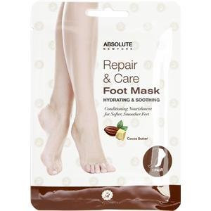 Absolute New York Repair & Care Foot Mask Hydrating & Soothing Cocoa Butter