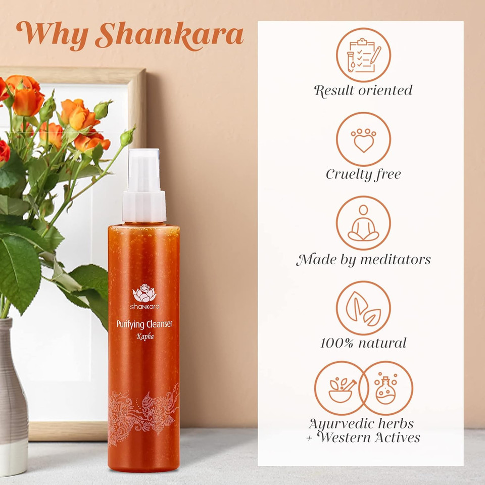 Shankara Purifying Cleanser For Women With Lavender, Witch Hazel, And Olive Leaf  Perfect Facial Cleanser For Removing Makeup, Dirt, And Excess Oil (200Ml/1 Bottle)