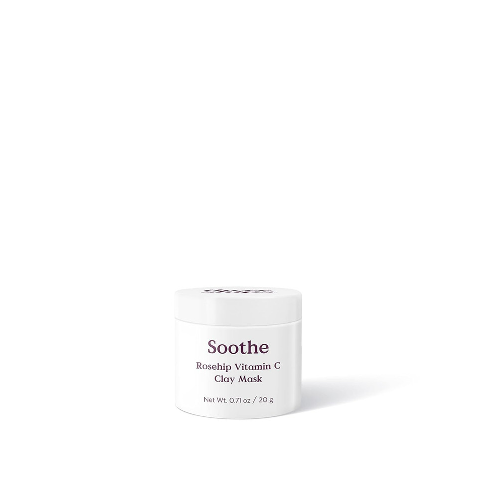 Three Ships Soothe Rosehip Vitamin C Clay Mask ÃÂ As Seen On Dragonã¢ÂS Den ÃÂ Natural Vegan Face Treatment ÃÂ Intensive Facial Skincare For Dry/Normal & Sensitive Skin, 20G
