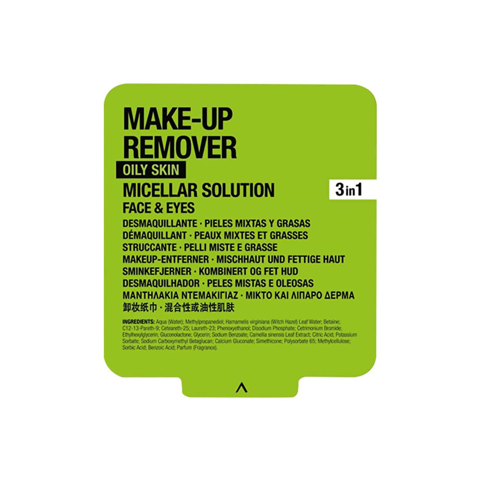 (6 Pack) Comodynes Make-Up Remover Oily & Combination Skin,Wipes - Regulate And Purify The Skin - Green Tea Extract