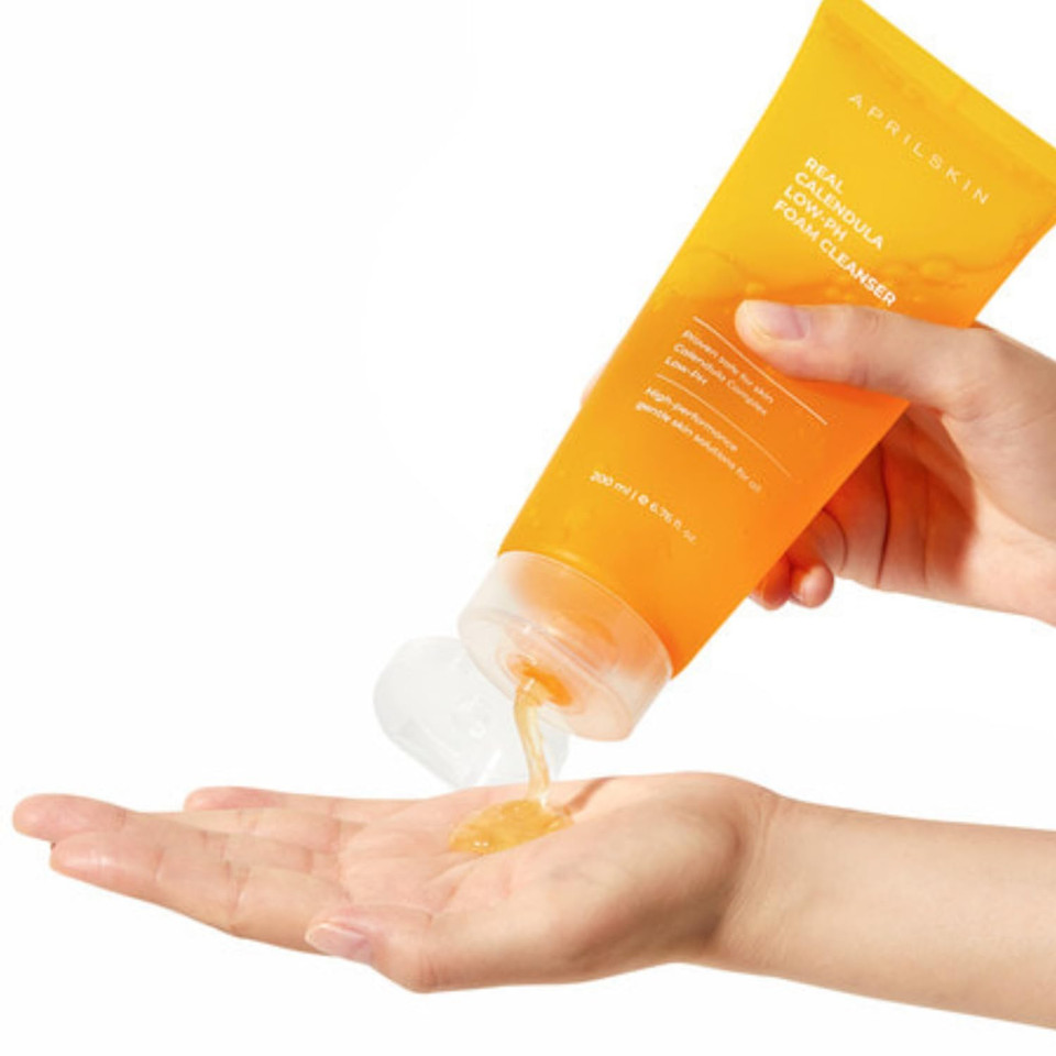 Aprilskin Calendula Low Ph Gel Cleanser | Vegan, Cruelty Free | Dry, Sensitive, Acne-Prone Skin| Gentle Deep Cleans With Micro Micellar Bubbles | 6.76 Oz | No Sulfates And Artificial Fragrance Aprilskin Calendula Low Ph Gel Cleanser | Vegan, Cruelty Free | Dry, Sensitive, Acne-Prone Skin| Gentle Deep Cleans With Micro Micellar Bubbles | 6.76 Oz | No Sulfates And Artificial Fragrance