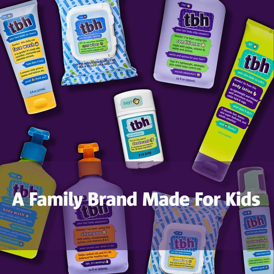 Tbh Kids Body Lotion For Teen Girls And Boys For Dry Skin - Non-Greasy & Hydrating Kids Lotion - Made With Natural Ingredients In The Usa  Sulfate, Paraben Free Lotion For Tweens And Kids- 8Oz