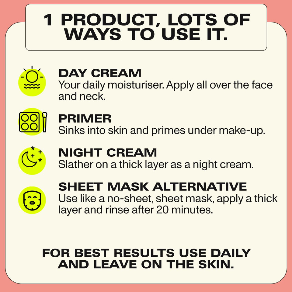 Faace Menopause Face Mask Beauty - Vegan Daily Face Cream For Menopausal Skin - Vegan Collagen, Rose Water, Rosehip Oil - Cruelty-Free & Organic Skincare - 40 Uses - 100 Ml