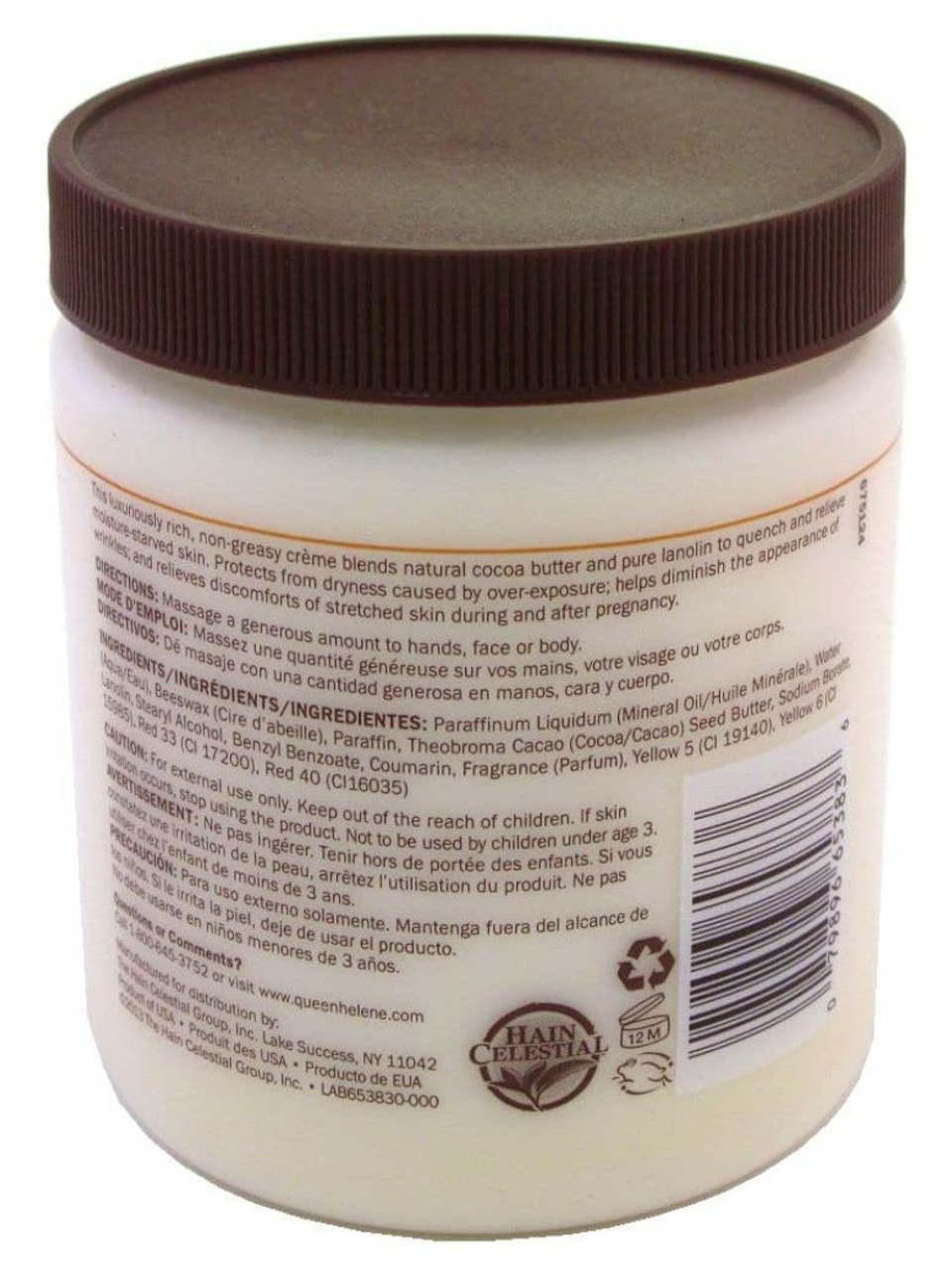 Queen Helene Cream Cocoa Butter 15Oz (3 Pack)