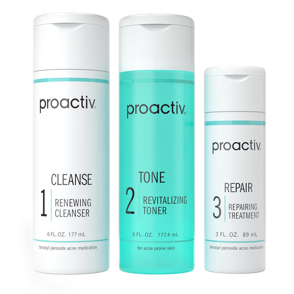 Proactiv 3 Step Acne Treatment - 90 Day Complete Acne Skin Care Kit, Clear, 1 Count