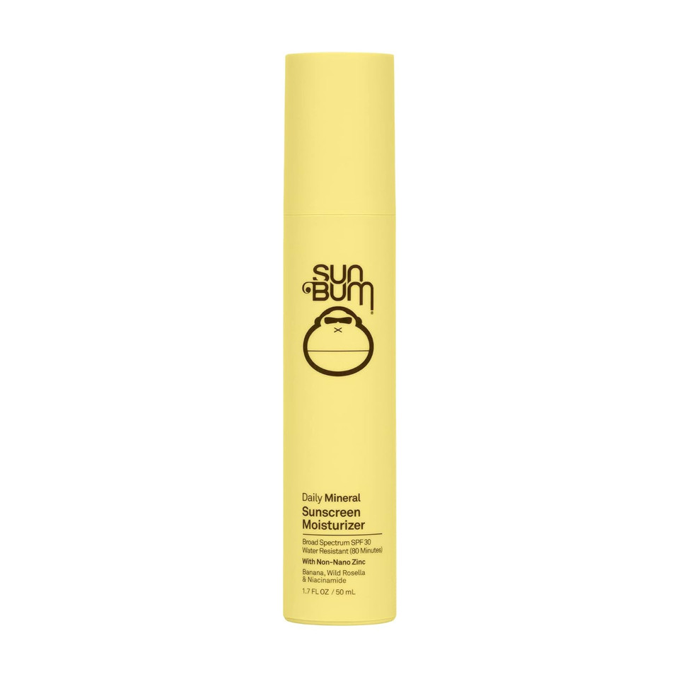 Sun Bum Skin Care Spf 30 Daily Mineral Sunscreen, Face Moisturizer | Hawaii 104 Reef Act Compliant (Octinoxate, Oxybenzone Free) Broad Spectrum Uva/Uvb, Lightly Tinted | 1.7 Fl Oz