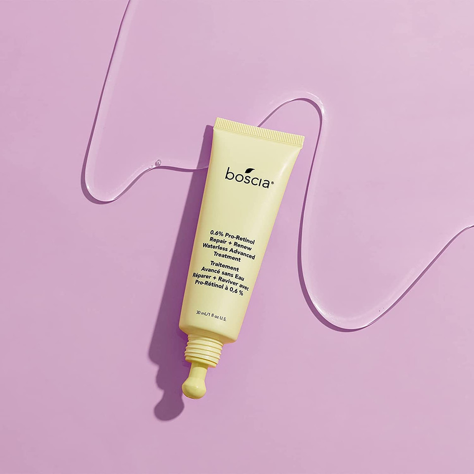 Boscia 0.6% Pro-Retinol Repair + Renew Waterless Advanced Treatment - Vegan, Cruelty-Free, Natural Skin Care - For Fine Lines & Wrinkles - 1 Fl Oz