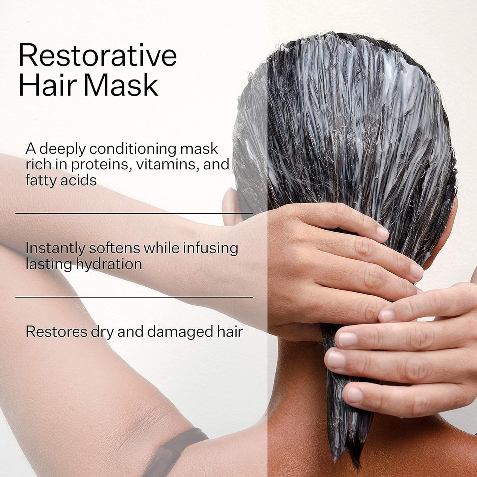 Act+ Acre Restorative Hair Mask Hair Treatment Mask With Castor Oil (4.5 Fl Oz) And Plant Based Dry Shampoo | Natural And Unscented Powder Spray With Fulvic Acid