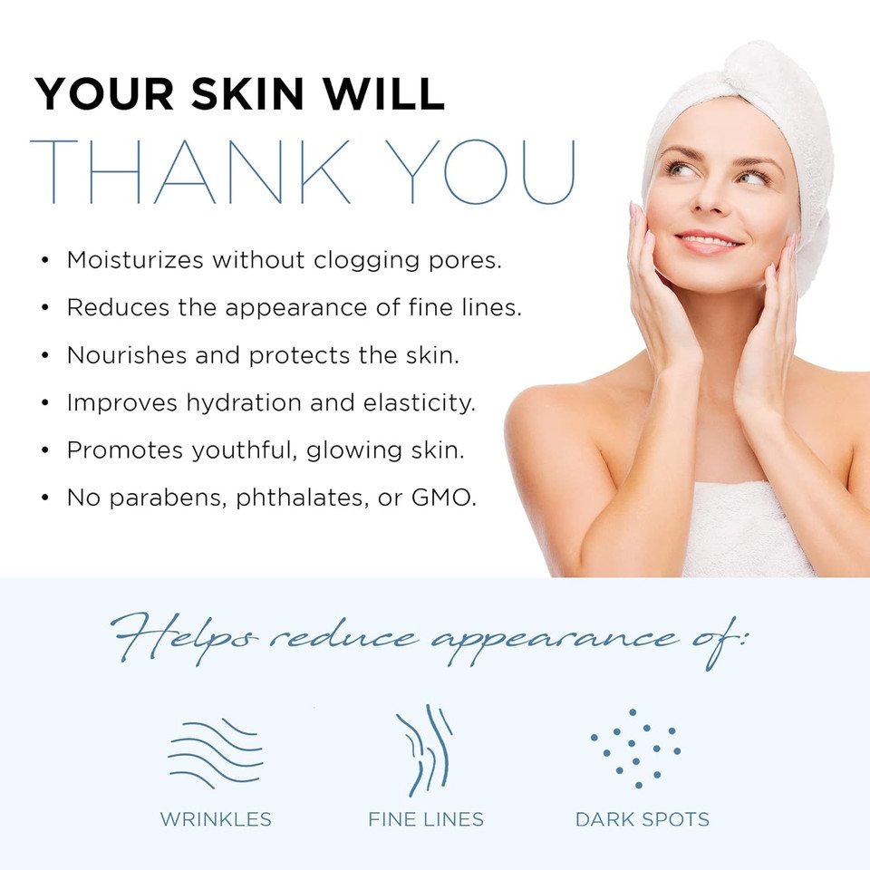 Azure Hyaluronic Acid & Collagen Anti Aging Sheet Facial Mask - Rejuvenating & Moisturizing Face Mask - Helps Reduce Fine Lines & Wrinkles, Tightens & Smooths - Skin Care Made In Korea - 5 Packhyaluronic & Collagen