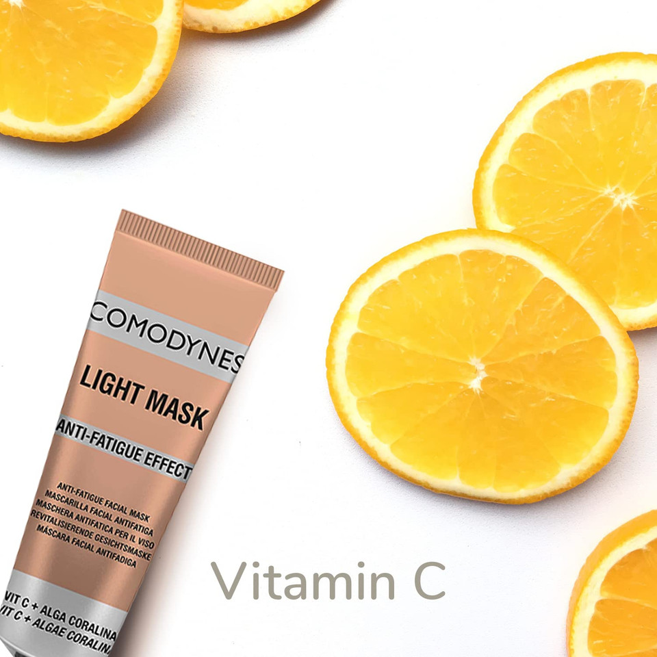 Comodynes (3 Pack) Light Mask - Energizing Facial Mask  Tired And Devitalized Skin  Restore The Balance Of The Skin -Vit C + Coral Seaweed