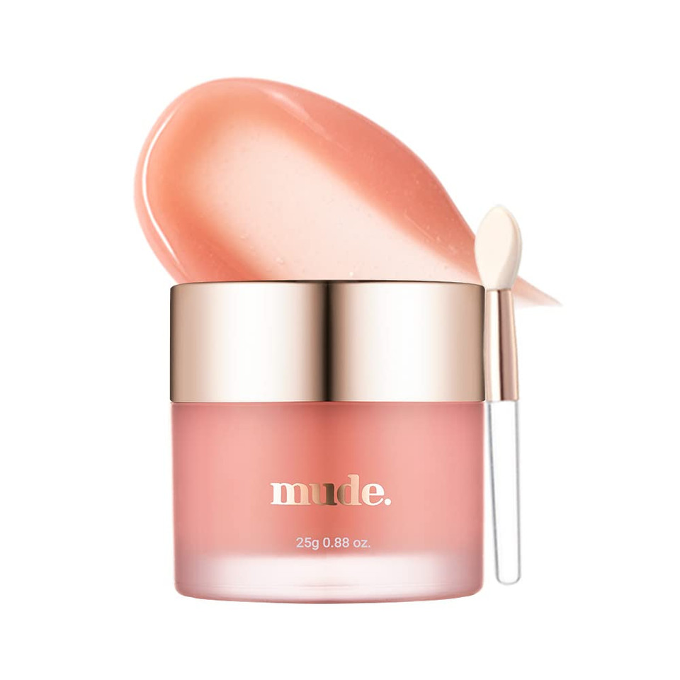Mude Bare Shine Lip Mask Moisturizing Hydrating Formula For Flaky Dry Lips Nightcare Revitalizing Balm (Jumbo)