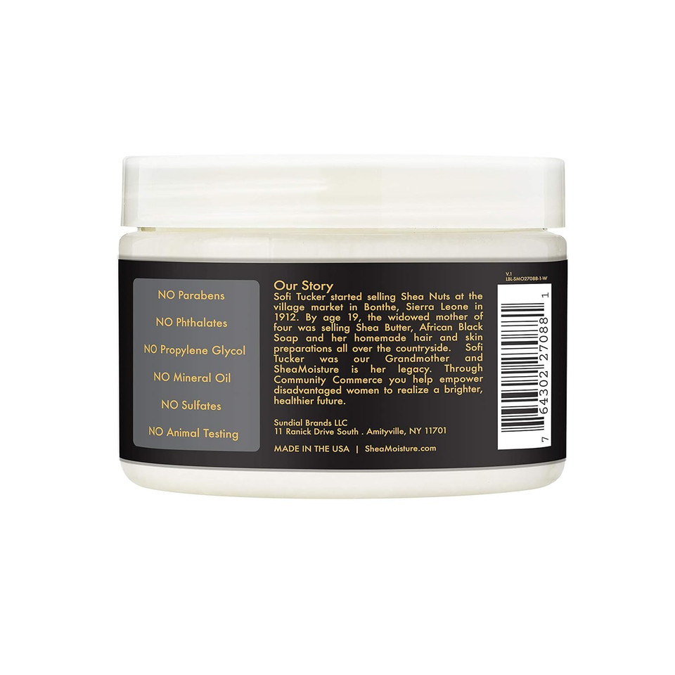 Sheamoisture Soothing Body Mask Body Mask For Sensitive Skin African Black Soap Body Mask With Shea Butter 12 Oz