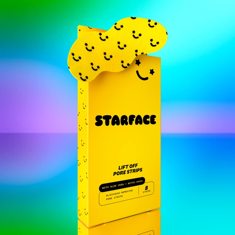 Starface Lift Off Pore Strips , Blackhead Remover , Deep Cleansing Nose Strip , Patches For Pores (8 Count)