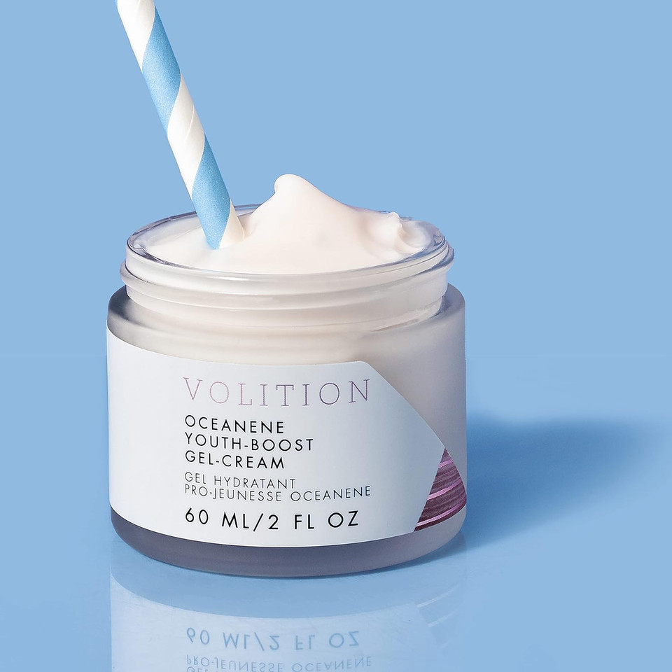 Volition Beauty Oceanene Youth-Boost Facial Gel-Cream - Lightweight, Hydrating Face Moisturizer Helps Reduce Look Of Wrinkles & Fine Lines - Nourish Dry Skin, Vegan (60 Ml / 2 Oz)