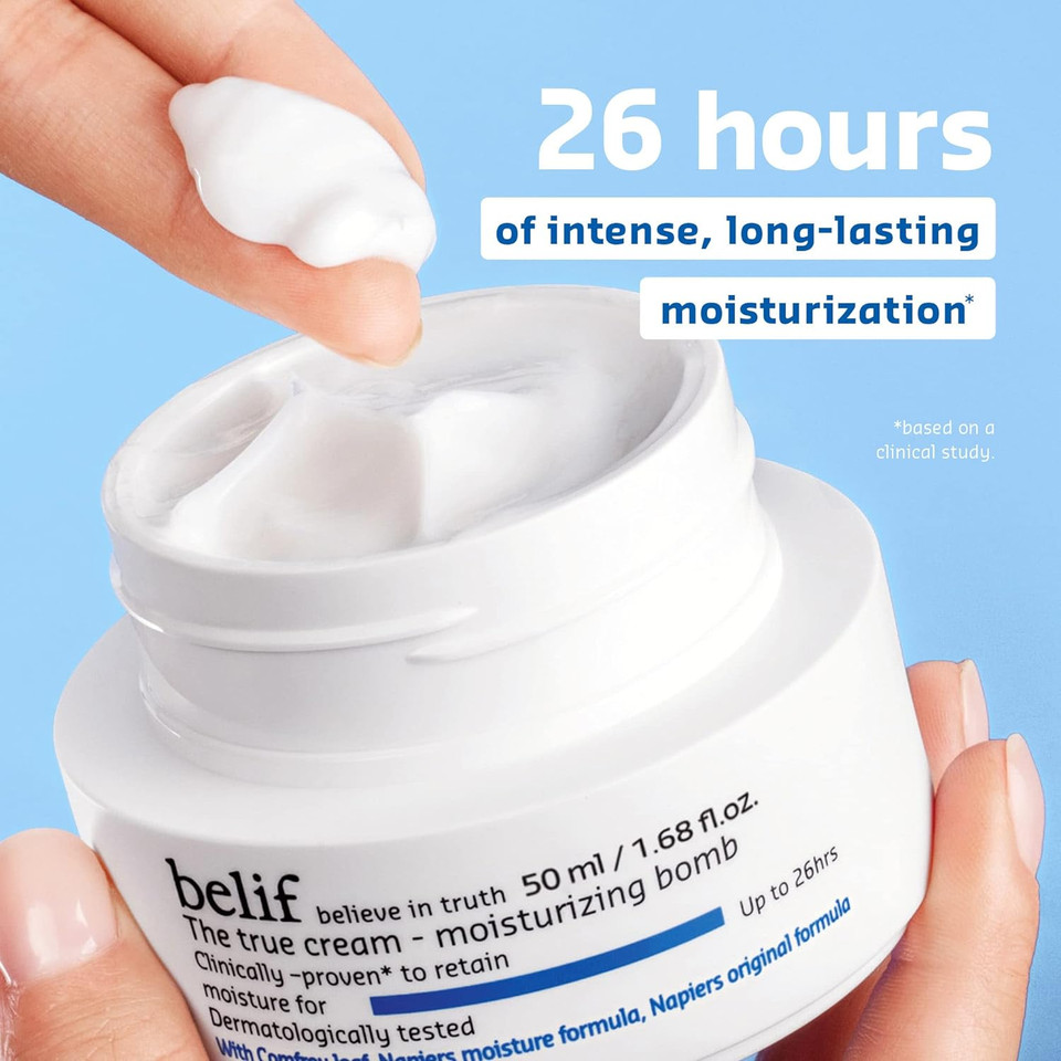 Belif The True Cream Moisturizing Bomb With Oak Husk And Vitamin B | Moisturizer | Good For Dry Skin, Dryness Dullness, And Uneven Texture |For Normal, Dry Skin Types3.38 Fl. Oz