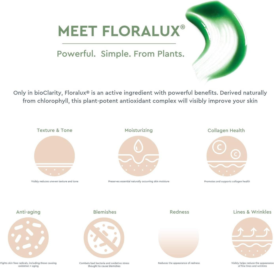 Bioclarity 3-Step Ultra Calming Routine For Redness-Prone Skin | 100% Clean, Vegan Ingredients | Contains Chamomile, Floralux, Vitamin B3, Lentil