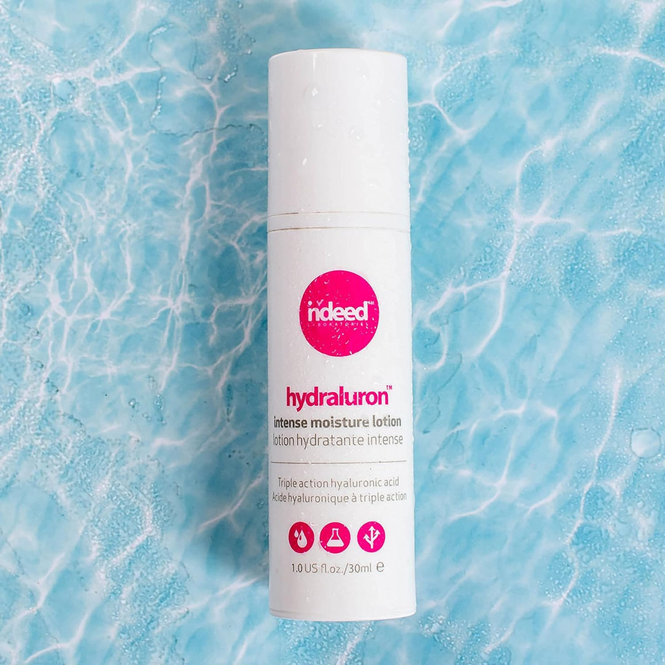 Indeed Labs Hydraluron Intense Moisture Lotion, Daily Anti-Aging Hydration Facial Moisturizer With Hyaluronic Acid And Sodium Hyaluronate To Create A Multi-Layer, Long-Lasting Moisture Barrier For Your Skin Hydration & Protection, 30Ml