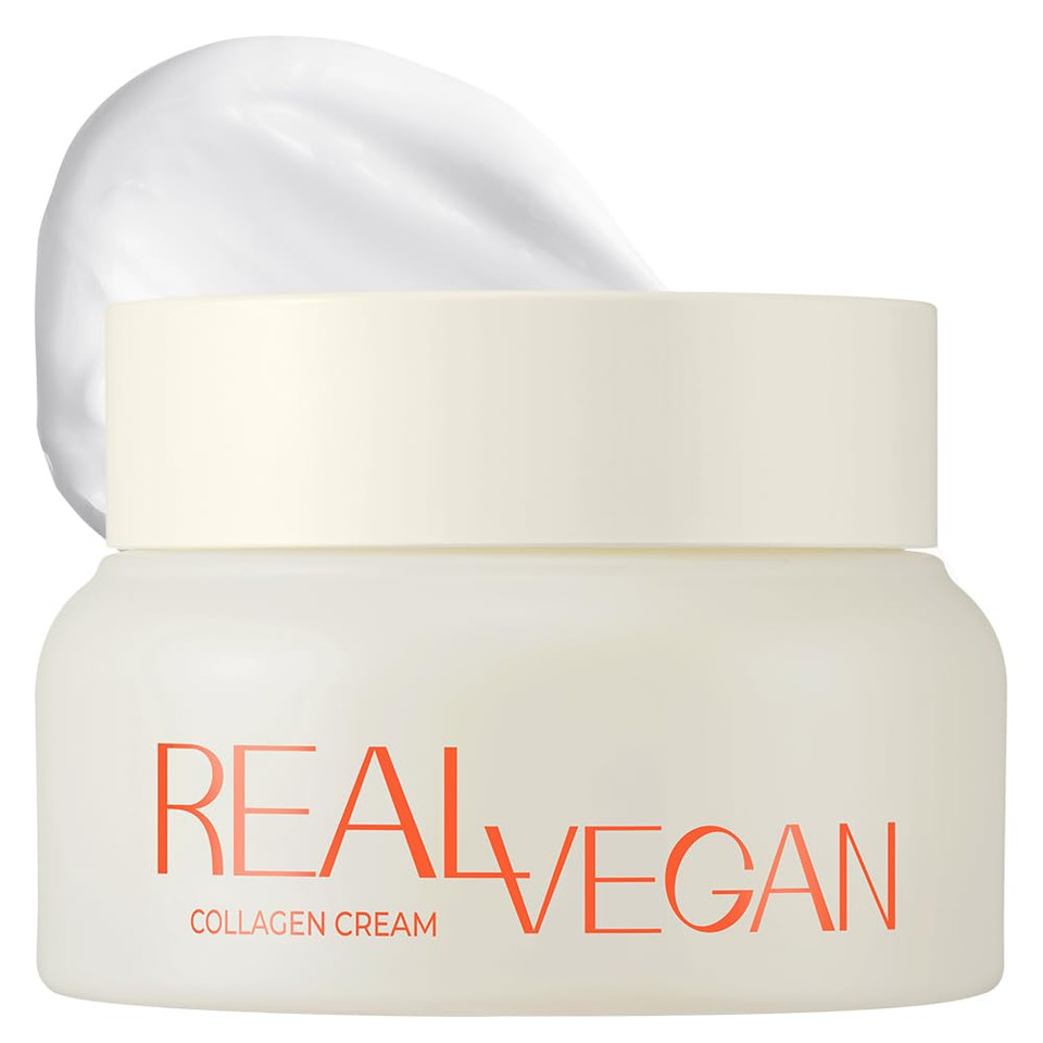 KLAVUU Real Vegan Collagen Cream - Enhances Skin Elasticity, Providing Deep Hydration to Dry Skin for a Radiant, Youthful Glow - 1.69 Fl oz