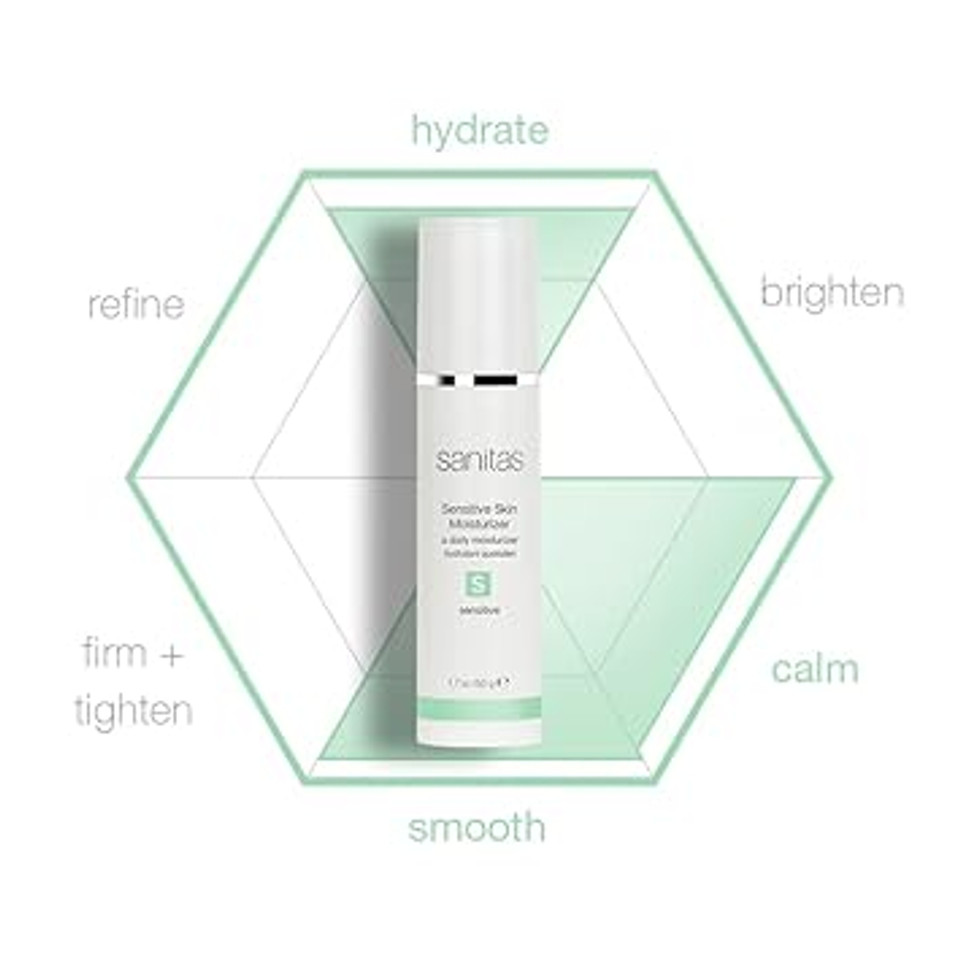 Sanitas Skincare Sensitive Skin Moisturizer, Strengthen & Soothe Fragile Skin, 1.7 Ounce Sanitas Skincare Sensitive Skin Moisturizer, Strengthen & Soothe Fragile Skin, 1.7 Ounce