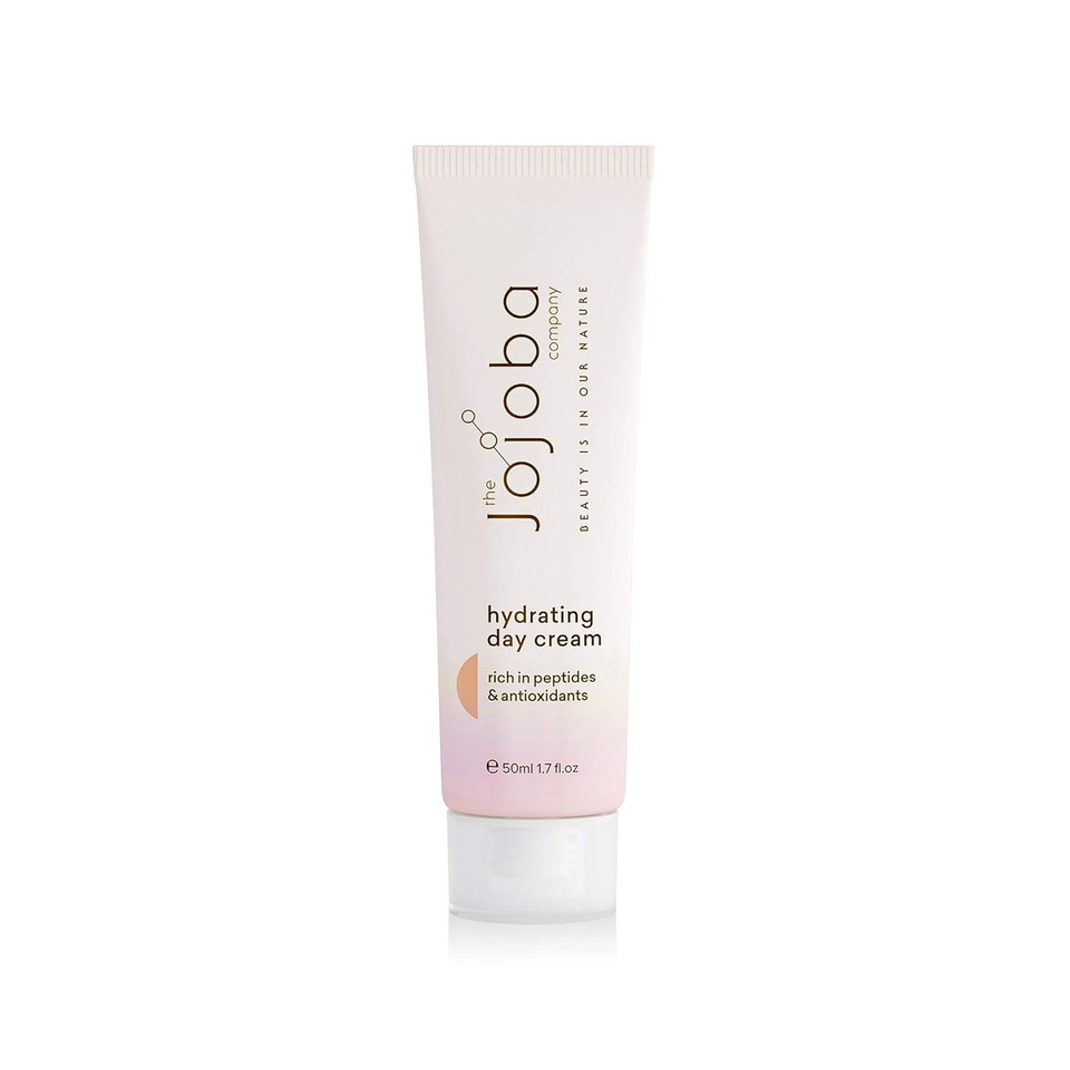 The Jojoba Company Hydrating Day Cream - Moisturizer For All Skin Types - Improves Skin Elasticity - Fast Absorbing - Softens & Smooths - 50Ml