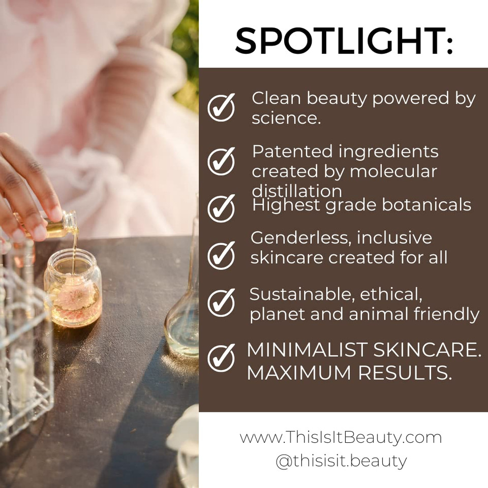 This Is It. Notox Perfector | Clean Beauty | Unisex | Instant Lifting & Firming | Strong Barrier | Antioxidant | Restores And Resets | Cruelty Free | Sustainable | 1 Fl. Oz