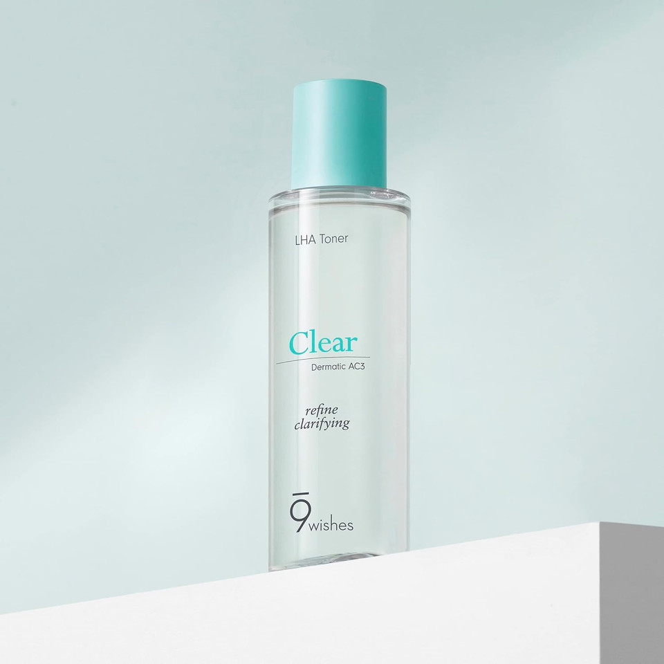 [9 Wishes] Dermatic Clear Toner - Mild Exfoliating Acne Treatment Face Toner - 5.07Fi.Oz