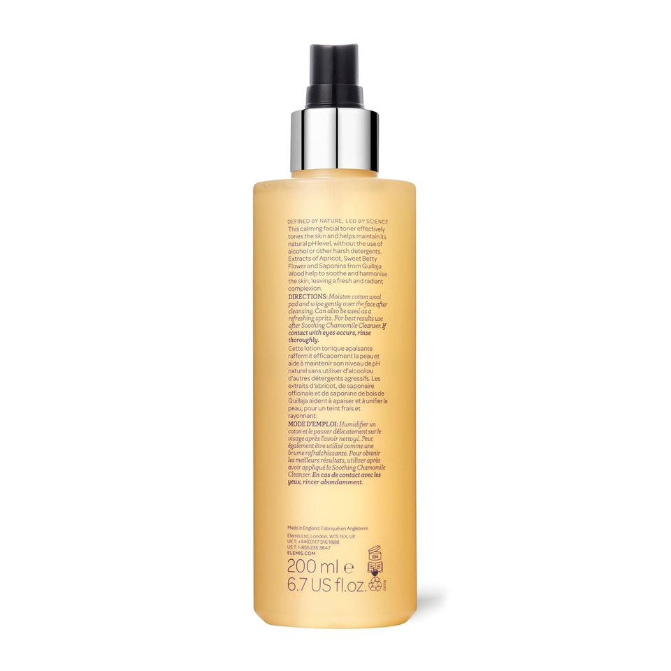 Elemis Soothing Apricot Toner | Alcohol-Free Calming Facial Treatment Hydrates, Refreshes, And Balances Skin For A Fresh, Radiant Complexion | 200 Ml , 6.7 Fl Oz (Pack Of 1)