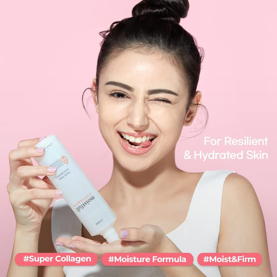 Etude Moistfull Collagen Toner, 6.76Fl.Oz (200Ml) (21Ad) | Water Essence Type Toner To Hydrate And Keep Your Skin Moistured