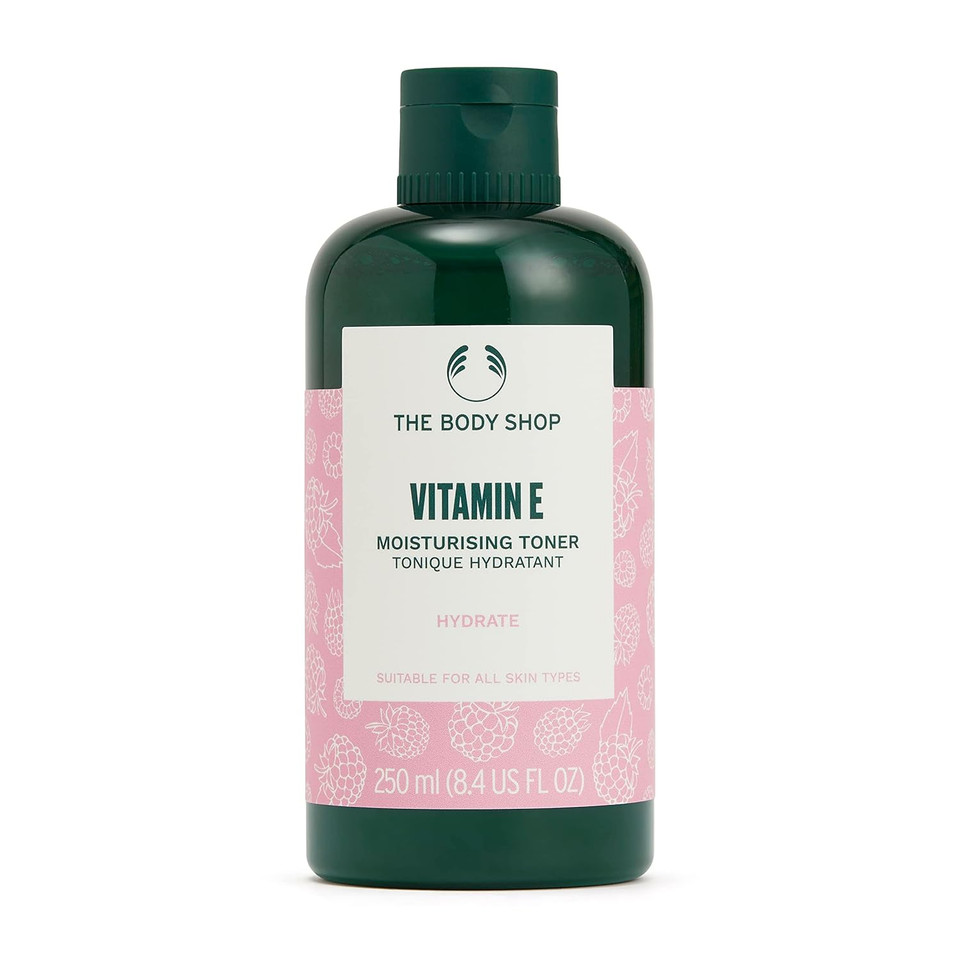 The Body Shop Vitamin E Hydrating Toner  Hydrates, Refreshes & Cleans  For All Skin Types  8.4 Oz