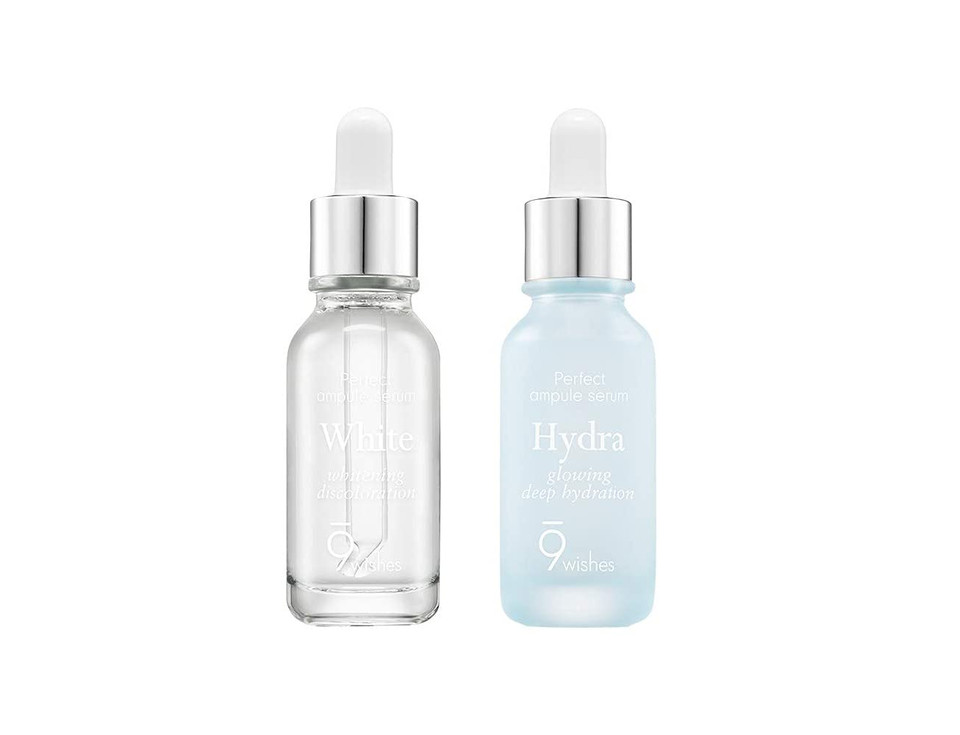 [9Wishes] Skin White And Hydra Serum Set - Hydrates And Revives Skin - Daily Skin Care Routine