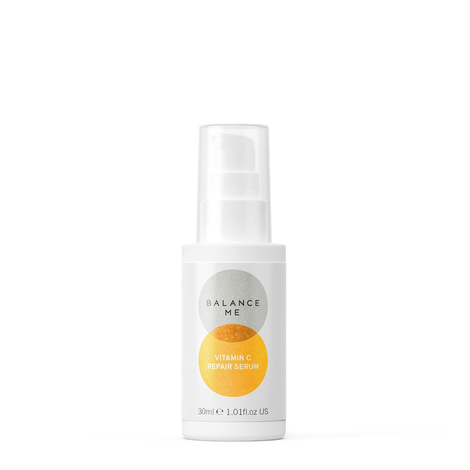 Balance Me Vitamin C Repair Serum, With Hyaluronic Acid, Reduce Age Spots & Hyperpigmentation, Anti-Ageing & Hydrating Face Serum  100% Natural, Vegan & Cruelty Free, Made In Uk, 1.01 Fl Oz