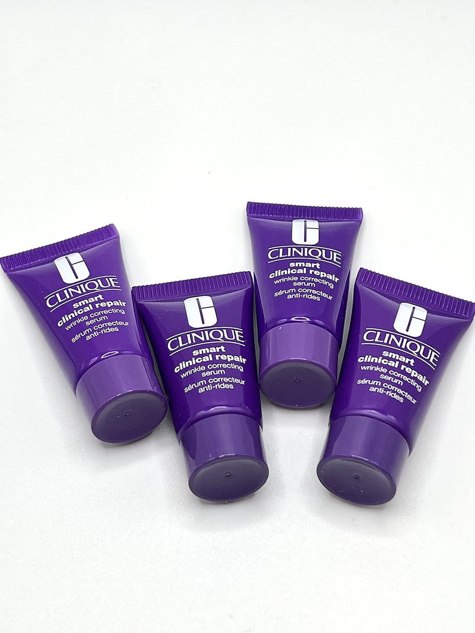 Set Of 4-Clinique Smart Clinical Repair Wrinkle Correcting Serum Travel Size Tube 0.17 Oz/5 Ml Each
