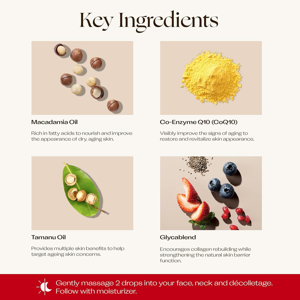 Trilogy Coq10 Booster Oil - Age-Defying Oil That Boosts Skin Radiance And Reduces Fine Lines & Wrinkles, 0.67 Fl Oz (20 Ml)