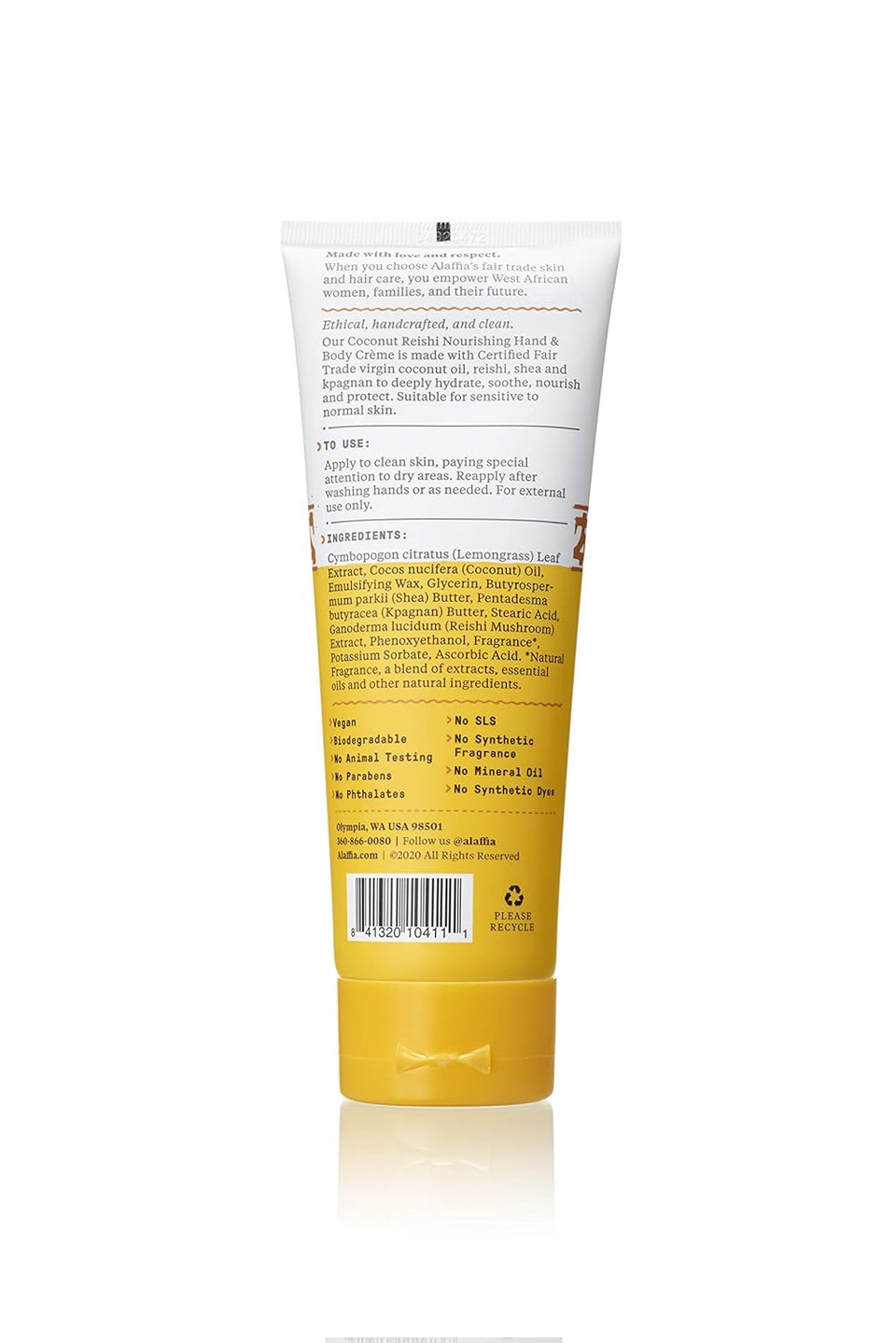 Coconut Reishi Nourishing Hand & Body Crã£Â¨Me, Vanilla