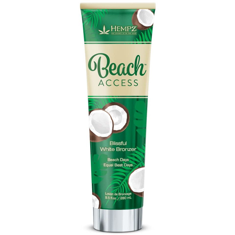 Hempz Hydrating Indoor/Outdoor Herbal Moisturizing Self Tanning Lotion For Tanning Beds, Beach, Sun 9.5 Fl Oz (Pineapple & Coconut)