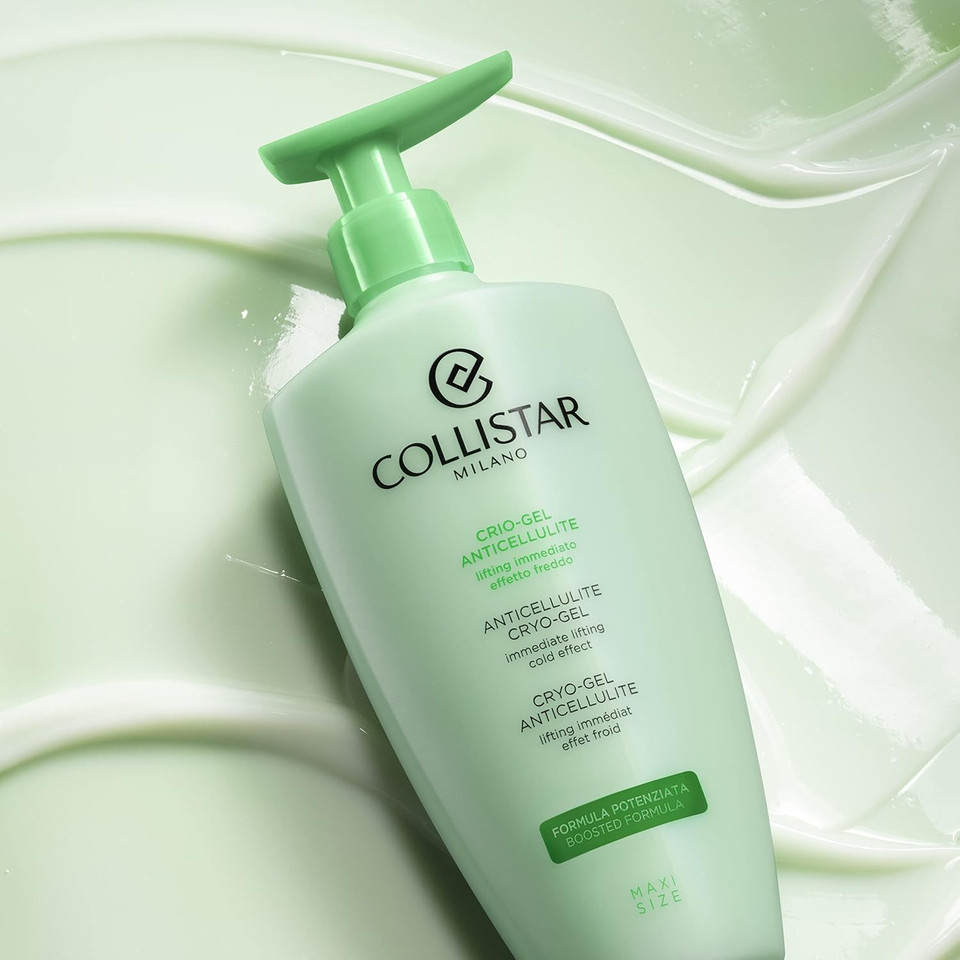 Collistar Anti-Cellulite Kryo Gel Body Cream With Cooling Effect, Stimulates Microcirculation And Fluid Drainage For Orange Peel, Heavy Legs And Sensitive Capillaries 400Ml