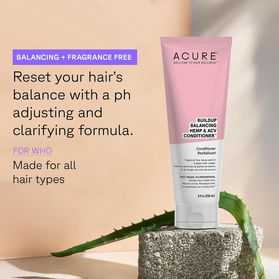 Acure Daily Workout Watermelon Conditioner | 100% Vegan | For Oily, Environmental Stressed, Workout Heavy Hair | Watermelon & Blood Orange - Gentle Everyday Formula | 8 Fl Oz