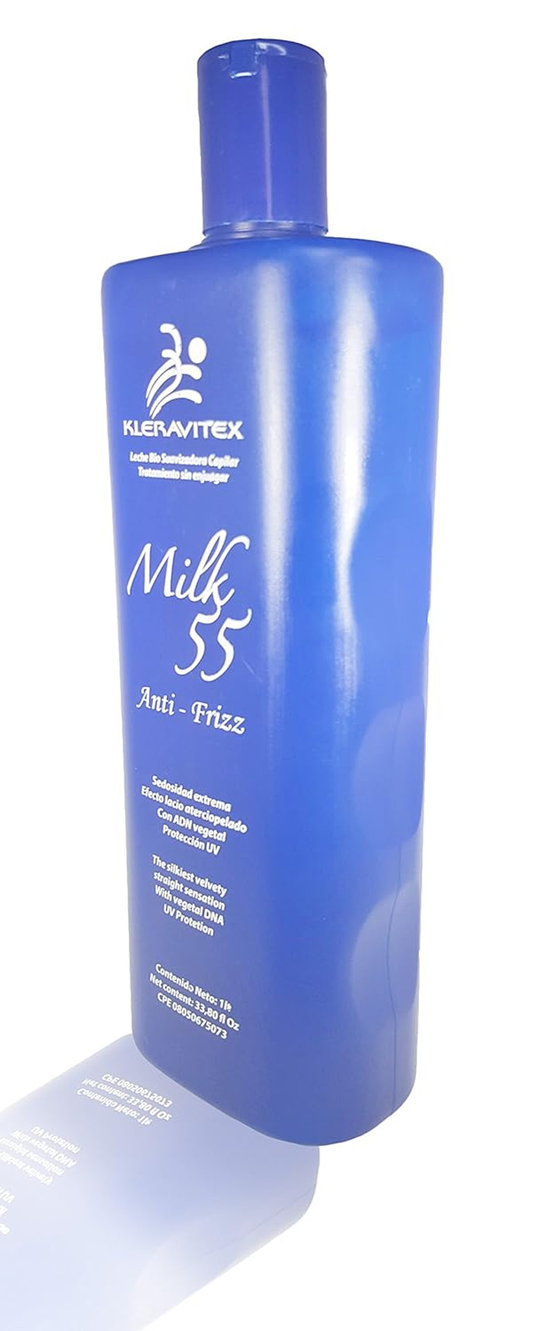 Kleravitex Milk 55 Leave In Conditioner Hair Detangler Cream Treatment 33.80 Oz Anti-Frizz Bottle Deep Conditioner Hair Repair Protectant For Dry And Damaged Hair For Curly Hair And Natural Hair