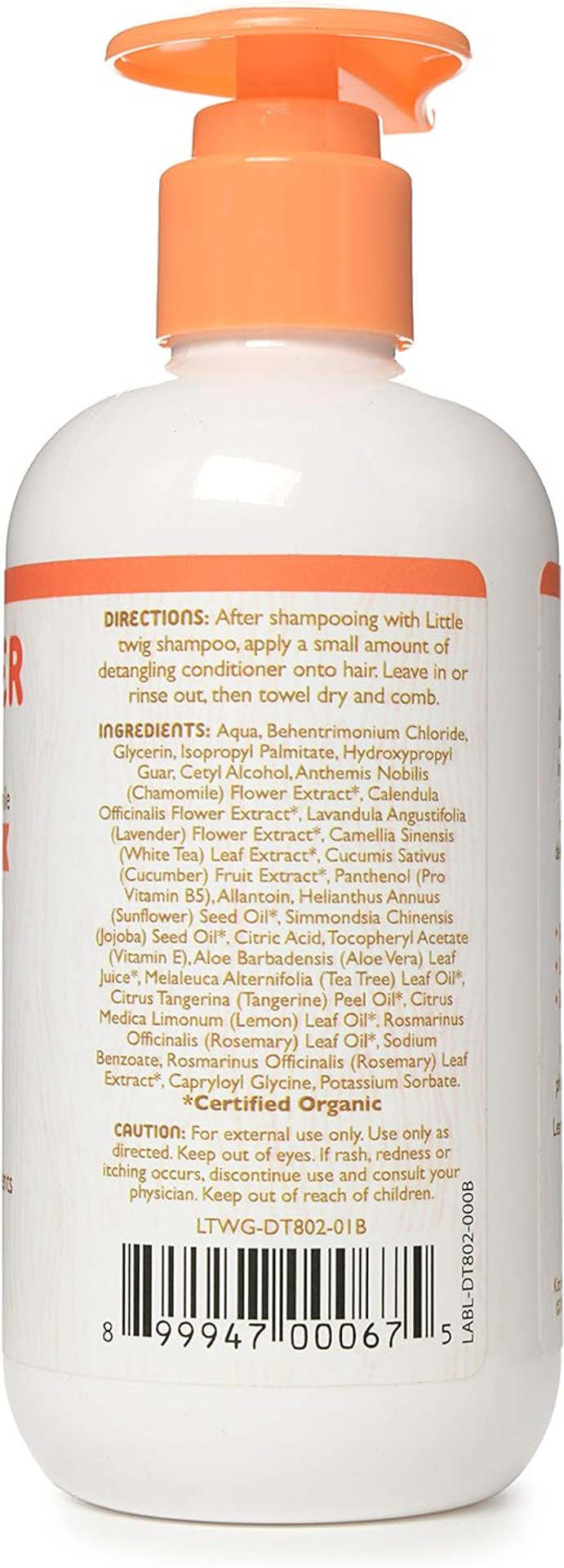 Little Twig Conditioner, Natural Plant Derived Formula, Tangerine, 8.5 fl oz