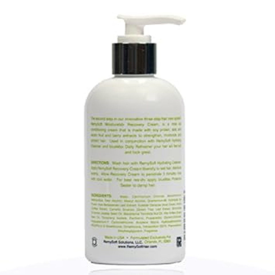 Remysoft Moisturelab Recovery Cream - Safe For Hair Extensions, Weaves And Wigs - Salon Formula Conditioner 8Oz - Gentle Sulfate-Free Lather