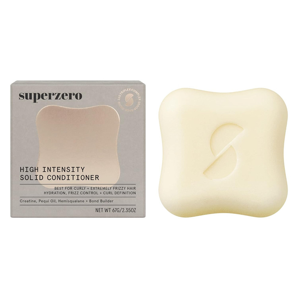 Superzero Deep Solid Conditioner Bar For Curly Hair Or Extreme Frizz, Made With Clean & Organic Ingredients, Sulfate-Free, Cruelty-Free & Vegan