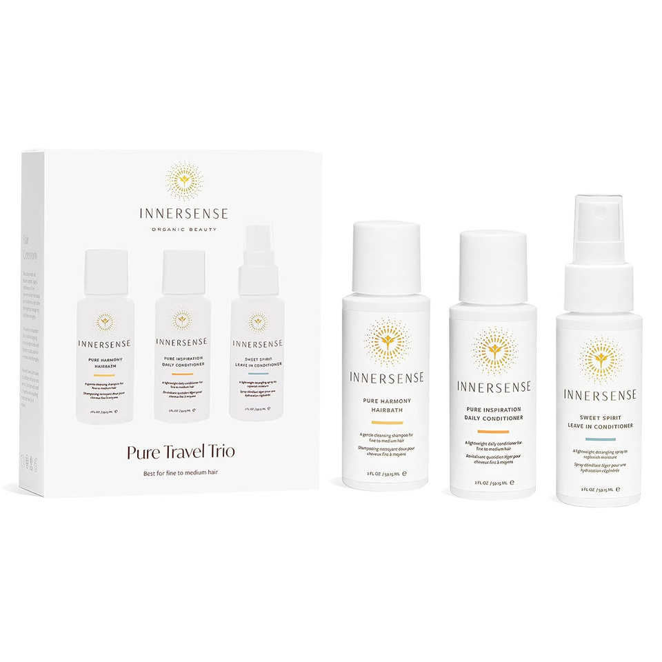 Innersense Organic Beauty - Natural Pure Harmony Travel Hair Trio | Non-Toxic, Cruelty-Free, Clean Haircare